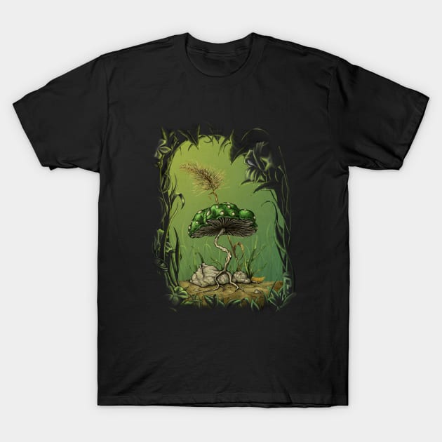 1-Up Mushroom T-Shirt by TenkenNoKaiten